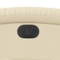 vidaXL Sillón reclinable eléctrico de tela crema vidaXL Sillón reclinable eléctrico de tela crema