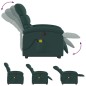 vidaXL Silla de masaje reclinable de pie de tela verde oscura vidaXL Silla de masaje reclinable de pie de tela verde oscura