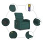 vidaXL Silla de masaje reclinable de pie de tela verde oscura vidaXL Silla de masaje reclinable de pie de tela verde oscura
