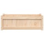 vidaXL Jardinera de madera maciza de pino 90x31x31 cm vidaXL Jardinera de madera maciza de pino 90x31x31 cm