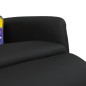 vidaXL Sillón reclinable masaje con reposapiés cuero sintético negro vidaXL Sillón reclinable masaje con reposapiés cuero sintético negro
