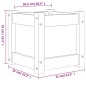 vidaXL Jardinera madera maciza de abeto Douglas 31x31x31 cm vidaXL Jardinera madera maciza de abeto Douglas 31x31x31 cm