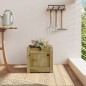 vidaXL Jardinera madera maciza de pino impregnada 31x31x31 cm vidaXL Jardinera madera maciza de pino impregnada 31x31x31 cm