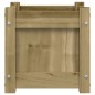 vidaXL Jardinera madera maciza de pino impregnada 31x31x31 cm vidaXL Jardinera madera maciza de pino impregnada 31x31x31 cm