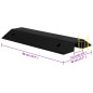 vidaXL Rampa de umbral puente goma 80x40x8 cm vidaXL Rampa de umbral puente goma 80x40x8 cm