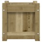 vidaXL Jardinera madera maciza de pino impregnada 31x31x31 cm vidaXL Jardinera madera maciza de pino impregnada 31x31x31 cm