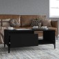 vidaXL Mesa de centro madera contrachapada negro 90x50x36,5 cm vidaXL Mesa de centro madera contrachapada negro 90x50x36,5 cm