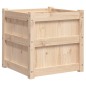 vidaXL Jardinera madera maciza de pino 50x50x50 cm vidaXL Jardinera madera maciza de pino 50x50x50 cm