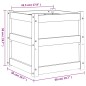 vidaXL Jardinera madera maciza de pino 50x50x50 cm vidaXL Jardinera madera maciza de pino 50x50x50 cm
