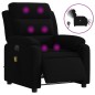 vidaXL Sillón reclinable de masaje eléctrico terciopelo negro vidaXL Sillón reclinable de masaje eléctrico terciopelo negro