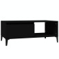 vidaXL Mesa de centro madera contrachapada negro 90x50x36,5 cm vidaXL Mesa de centro madera contrachapada negro 90x50x36,5 cm