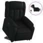 vidaXL Sillón reclinable elevable eléctrico de cuero sintético negro vidaXL Sillón reclinable elevable eléctrico de cuero sintético negro