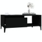 vidaXL Mesa de centro madera contrachapada negro 90x50x36,5 cm vidaXL Mesa de centro madera contrachapada negro 90x50x36,5 cm