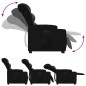 vidaXL Sillón reclinable elevable eléctrico de cuero sintético negro vidaXL Sillón reclinable elevable eléctrico de cuero sintético negro