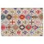 vidaXL Alfombra lavable antideslizante multicolor 120x180 cm vidaXL Alfombra lavable antideslizante multicolor 120x180 cm