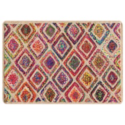vidaXL Alfombra lavable antideslizante multicolor 160x230 cm