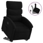 vidaXL Sillón reclinable elevable tela negro vidaXL Sillón reclinable elevable tela negro