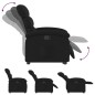 vidaXL Sillón reclinable elevable tela negro vidaXL Sillón reclinable elevable tela negro
