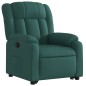 vidaXL Sillón reclinable elevable tela verde oscuro vidaXL Sillón reclinable elevable tela verde oscuro