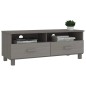 vidaXL Mueble de TV HAMAR madera maciza pino gris claro 106x40x40 cm