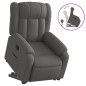 vidaXL Sillón reclinable elevable de tela gris oscuro vidaXL Sillón reclinable elevable de tela gris oscuro
