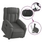 vidaXL Sillón reclinable elevable de tela gris oscuro vidaXL Sillón reclinable elevable de tela gris oscuro