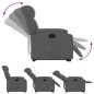 vidaXL Sillón reclinable elevable de tela gris oscuro vidaXL Sillón reclinable elevable de tela gris oscuro