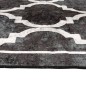 vidaXL Alfombra lavable antideslizante negro y blanco 120x180 cm vidaXL Alfombra lavable antideslizante negro y blanco 120x180 cm