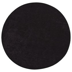 vidaXL Alfombra lavable antideslizante gris antracita Ø 200 cm