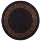 vidaXL Alfombra lavable antideslizante negro y dorado Ø 200 cm vidaXL Alfombra lavable antideslizante negro y dorado Ø 200 cm