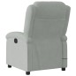 vidaXL Sillón reclinable de masaje eléctrico terciopelo gris claro vidaXL Sillón reclinable de masaje eléctrico terciopelo gris claro