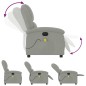 vidaXL Sillón reclinable de masaje eléctrico terciopelo gris claro vidaXL Sillón reclinable de masaje eléctrico terciopelo gris claro