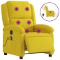 vidaXL Sillón reclinable de masaje eléctrico terciopelo amarillo vidaXL Sillón reclinable de masaje eléctrico terciopelo amarillo