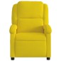 vidaXL Sillón reclinable de masaje eléctrico terciopelo amarillo vidaXL Sillón reclinable de masaje eléctrico terciopelo amarillo