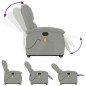vidaXL Sillón reclinable de masaje elevable terciopelo gris claro vidaXL Sillón reclinable de masaje elevable terciopelo gris claro