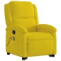 vidaXL Sillón reclinable de masaje elevable terciopelo amarillo vidaXL Sillón reclinable de masaje elevable terciopelo amarillo