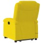 vidaXL Sillón reclinable de masaje elevable terciopelo amarillo vidaXL Sillón reclinable de masaje elevable terciopelo amarillo