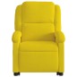 vidaXL Sillón reclinable de masaje elevable terciopelo amarillo vidaXL Sillón reclinable de masaje elevable terciopelo amarillo