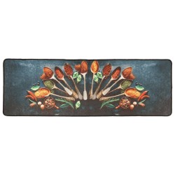 vidaXL Alfombra de cocina lavable antideslizante multicolor 60x180 cm