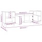 vidaXL Mueble para TV madera contrachapada negro 160x35x55 cm