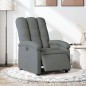 vidaXL Sillón reclinable eléctrico de tela gris oscuro vidaXL Sillón reclinable eléctrico de tela gris oscuro