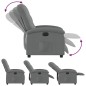 vidaXL Sillón reclinable eléctrico de tela gris oscuro vidaXL Sillón reclinable eléctrico de tela gris oscuro