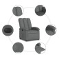 vidaXL Sillón reclinable eléctrico de tela gris oscuro vidaXL Sillón reclinable eléctrico de tela gris oscuro