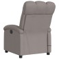 vidaXL Sillón reclinable de masaje eléctrico tela gris taupe vidaXL Sillón reclinable de masaje eléctrico tela gris taupe