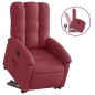 vidaXL Sillón reclinable elevable tela rojo tinto vidaXL Sillón reclinable elevable tela rojo tinto