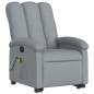vidaXL Sillón de masaje reclinable de pie de tela gris claro vidaXL Sillón de masaje reclinable de pie de tela gris claro