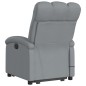vidaXL Sillón de masaje reclinable de pie de tela gris claro vidaXL Sillón de masaje reclinable de pie de tela gris claro
