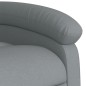 vidaXL Sillón de masaje reclinable de pie de tela gris claro vidaXL Sillón de masaje reclinable de pie de tela gris claro