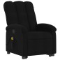 vidaXL Sillón reclinable de masaje elevable tela negro vidaXL Sillón reclinable de masaje elevable tela negro
