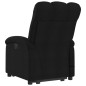 vidaXL Sillón reclinable de masaje elevable tela negro vidaXL Sillón reclinable de masaje elevable tela negro